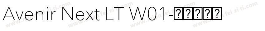 Avenir Next LT W01字体转换